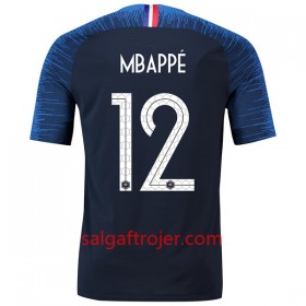 Frankrig Fodboldtrøjer Mbappe 12 Hjemmebanesæt VM 2018